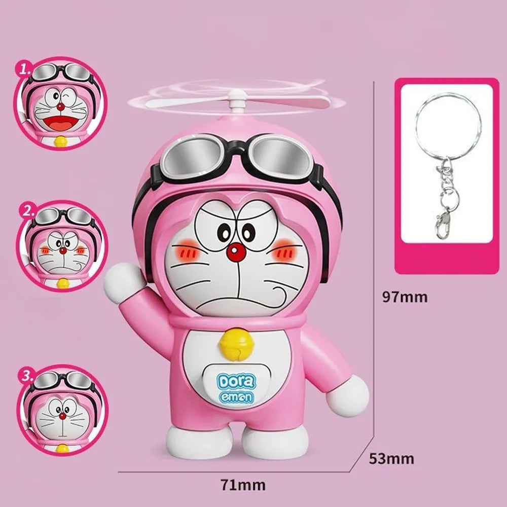 Pink Doraemon Face Changing Keychain