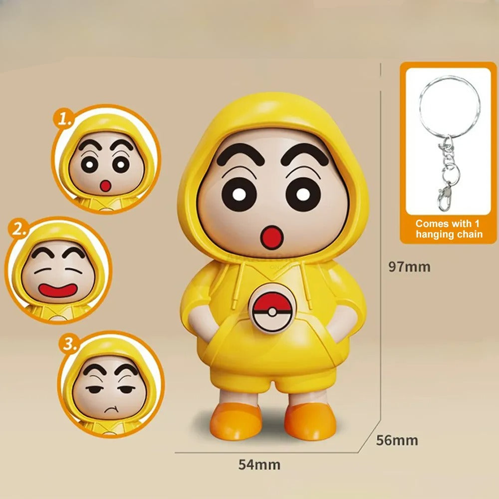 Shinchan Face Changing Keychian