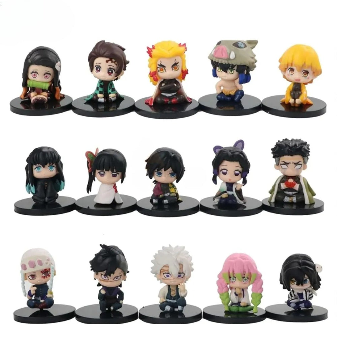 Demon Slayer 15pcs Set 6-7cm Action Figure