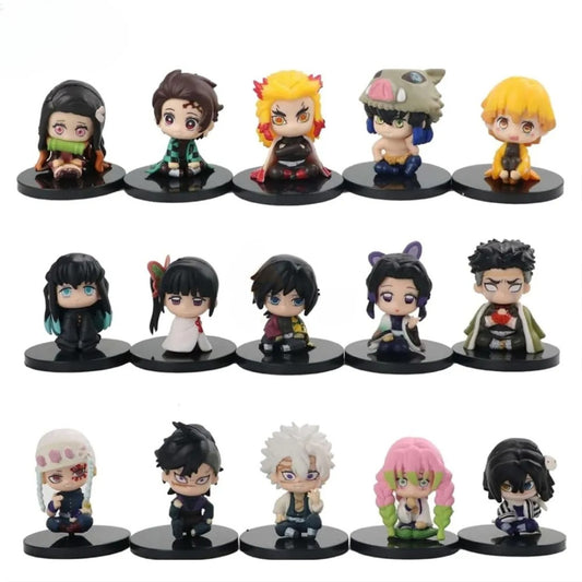 Demon Slayer 15pcs Set 6-7cm Action Figure
