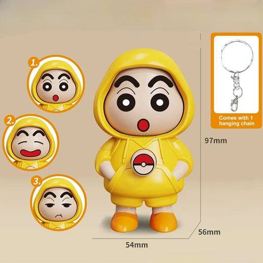 Shinchan Face Changing Keychian